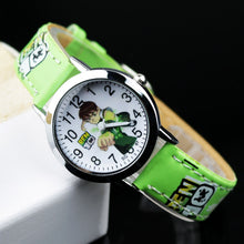 Load image into Gallery viewer, Ben 10 Cartoon Children Watch Leather Quartz Kids Watches Child Wrist For Boys Students Sports Clock Relogio Hombre