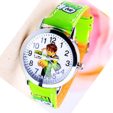 Load image into Gallery viewer, Ben 10 Cartoon Children Watch Leather Quartz Kids Watches Child Wrist For Boys Students Sports Clock Relogio Hombre